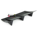 DIFFUSEUR SPORT NOIR UNIVERSEL A 3 AILERONS POUR PARE-CHOCS ARRIERE (04716)