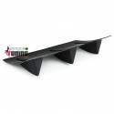 DIFFUSEUR SPORT NOIR UNIVERSEL A 3 AILERONS POUR PARE-CHOCS ARRIERE (04716)