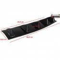 DIFFUSEUR SPORT NOIR UNIVERSEL A 5 AILERONS POUR PARE-CHOCS ARRIERE (04718)