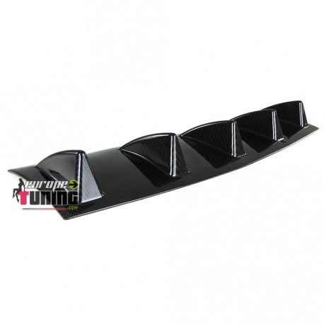 DIFFUSEUR SPORT CARBONE UNIVERSEL A 5 AILERONS POUR PARE-CHOCS ARRIERE (04719)