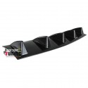 DIFFUSEUR SPORT CARBONE UNIVERSEL A 5 AILERONS POUR PARE-CHOCS ARRIERE (04719)