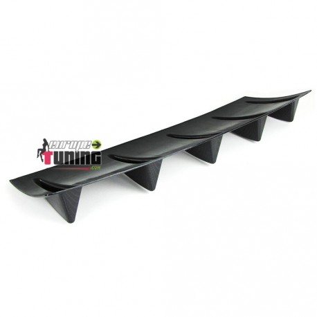 DIFFUSEUR SPORT CARBONE UNIVERSEL A 5 AILERONS POUR PARE-CHOCS ARRIERE (04719)