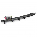 DIFFUSEUR SPORT CARBONE UNIVERSEL A 7 AILERONS POUR PARE-CHOCS ARRIERE (04721)