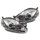 PHARES AVANTS CHROMES FEUX DE JOUR LED FIAT GRANDE PUNTO 2008-2009 (Z03047)