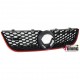 CALANDRE NOIRE ROUGE GRILLE SPORT GTI VW POLO 9N3 2005-2009 (00917)