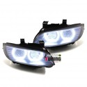 PHARES FEUX CELIS NOIRS ECLAIRAGE EN U BMW SERIE 3 E92 & E93 PHASES 1 AU XENON (04761)
