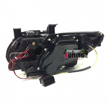 PHARES FEUX CELIS NOIRS ECLAIRAGE EN U BMW SERIE 3 E92 & E93 PHASES 1 AU XENON (04761)