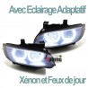 PHARES FEUX CELIS NOIRS LEDS EN U AVEC ECLAIRAGE ADAPTATIF BMW SERIE 3 E92 & E93 (04763)