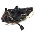 PHARES FEUX CELIS NOIRS LEDS EN U AVEC ECLAIRAGE ADAPTATIF BMW SERIE 3 E92 & E93 (04763)