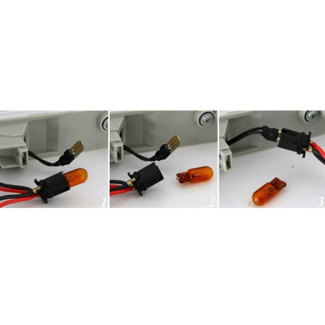 REPETITEURS NOIRS LEDS CELIS POUR AUDI A2 A3 A4 A6 A8 TT (04775)