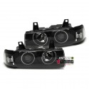 PHARES CCFL ANGEL EYES NOIRS BMW E36 COUPE / CABRIOLET (03504)