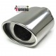EMBOUT SORTIE D ECHAPPEMENT OVALE EN ACIER INOXYDABLE UNIVERSEL (04842)