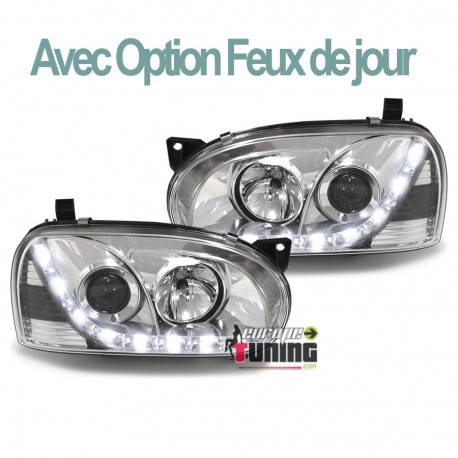 PHARES DRL DIURNES CHROM GOLF 3 (03487)