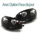 PHARES DIURNES DRL NOIRS GOLF 5 (03697)
