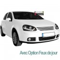 PHARES DIURNES DRL NOIRS GOLF 5 (02384)