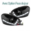 PHARES DIURNES DRL NOIRS GOLF 5 (02384)