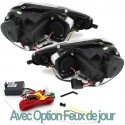 PHARES DIURNES DRL NOIRS GOLF 5 (02384)