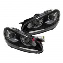 PHARES DIURNES DRL NOIRS GOLF 6 (03759)
