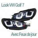PHARES DIURNES DRL NOIRS GOLF 6 (03968)