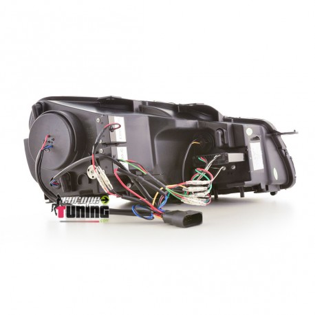 PHARES DIURNES DRL NOIRS GOLF 6 BANDE CHROM (03966)
