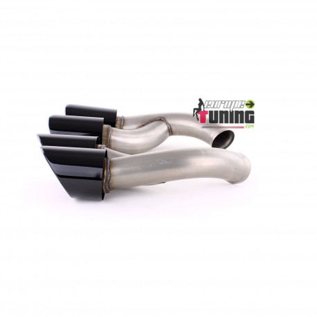DOUBLES SORTIES SILENCIEUX ECHAPPEMENT SPORT GTS NOIRES PORSCHE 958 TYPE 92A (04968)