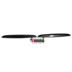 PAUPIERES CALANDRES SUPERIEURES CAPOT LOOK CARBONE BMW SERIE 3 E90 & E91 PHASES 1 05-08 (04978)