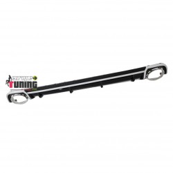 DIFFUSEUR SPORT PACK RS4 AVEC DOUBLES SORTIES POUR AUDI A4 B9 2015-2019 (04986)