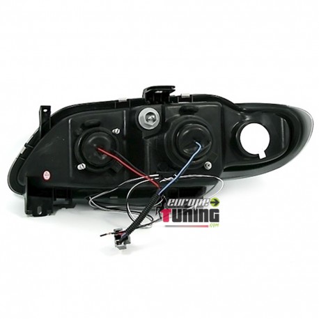 PHARES ANGEL EYES NOIRS TUNING RENAULT MEGANE (11409)