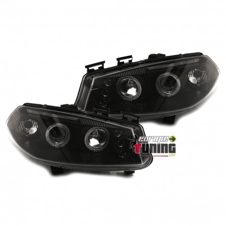 PHARES ANGEL EYES NOIRS TUNING RENAULT MEGANE II (12183)