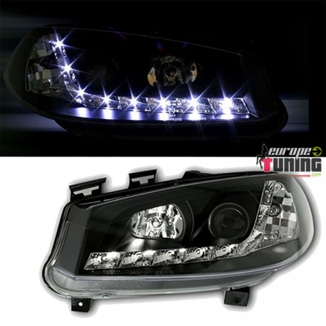 PHARES DEVIL EYES NOIRS TUNING RENAULT MEGANE II (13463)