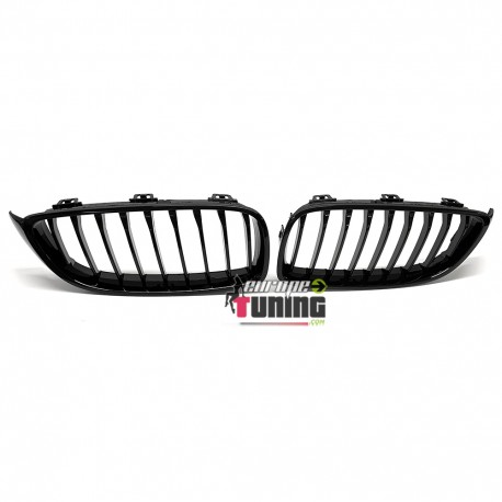 GRILLES CALANDRES NOIRES BRILLANTES SPORT M-PFM BMW SERIE 4 F32 F33 F36 F82 F83 (05078)