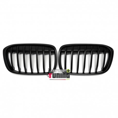 GRILLES CALANDRES SPORT NOIRES MATES PACK M PERFORMANCE BMW X1 F48 APRES 2014 (05086)