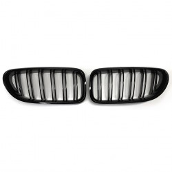 CALANDRES SPORT NOIR BRILLANT DOUBLES LAMES PACK M BMW SERIE 6 F12 F13 F06 (05098)
