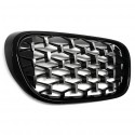 CALANDRES SPORT LUXE STYLE DIAMANT NOIR CHROME BMW SERIE 7 BERLINE G11 ET G12 (05130)