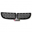 CALANDRES SPORT LUXE STYLE DIAMANT NOIR ET CHROME BMW SERIE 3 E90 & E91 2005-2008 (05139)