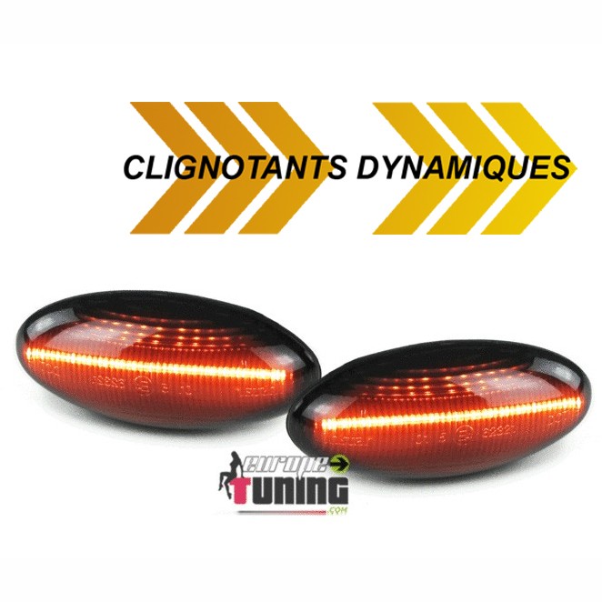 2 Pièces Dynamique Clignotant Latéral, Clignotants Latéraux Pour Peugeot 206 1007 107 307 Expert Partner Citroën C1 C2 C3 C5 Xsara Dispatch Berlingo