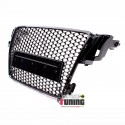 CALANDRE SPORT LIGNE RS5 FULL BLACK POUR AUDI A5 8T 2007-2011 PH1 (05281)