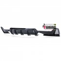 DIFFUSEUR SPORT NOIR BRILLANT SORTIES DROITE ET GAUCHE BMW SERIE 4 COUPE F32 F36 PACK M (05395)