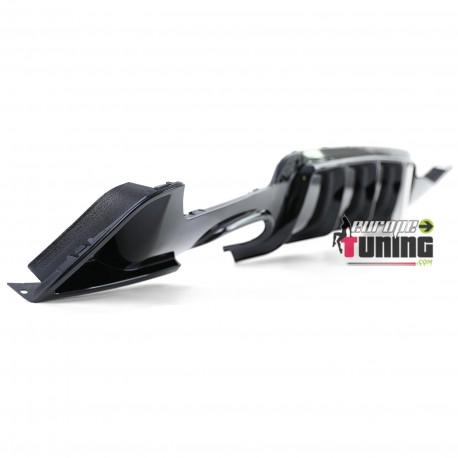 DIFFUSEUR SPORT NOIR BRILLANT DOUBLE SORTIE GAUCHE BMW SERIE 4 COUPE F32 F36 PACK M (05397)