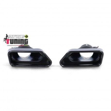 2 SORTIES ECHAPPEMENT NOIR SPORT PACK M V8 LCI BMW SERIE 5 F10 F11 F12 F13 (05411)