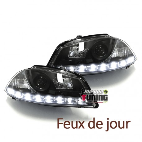 PHARES DRL DIURNES NOIRS IBIZA 02-08 (03396)