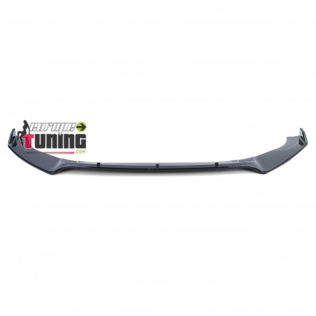 LAME DE SPOILER NOIR BRILLANT POUR PARE-CHOCS AVANT DE VOLKSWAGEN GOLF 7 GTI (05434)