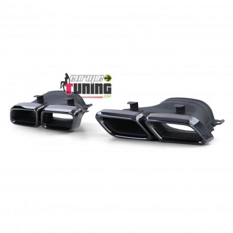DIFFUSEUR FULL BLACK PACK C63 AVEC DOUBLES SORTIES MERCEDES CLASSE C C205 COUPE & A205 CAB (05436)