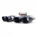 DOUBLES SORTIES RONDES ECHAPPEMENT NOIRES SPORT LOOK PACK AMG E53 MERCEDES CLASSE E W213 (05476)