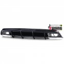 DIFFUSEUR FULL BLACK SPORT DOUBLES SORTIES MERCEDES CLASSE A W176 PH2 2015-2018 PACK SPORT (05482)