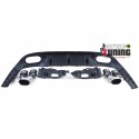 DIFFUSEUR FULL BLACK LIGNE AMG E63 DOUBLES SORTIES MERCEDES CLASSE E C283 A238 PACK SPORT (05487)