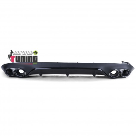 DIFFUSEUR FULL BLACK LIGNE AMG E63 DOUBLES SORTIES MERCEDES CLASSE E C283 A238 PACK SPORT (05487)