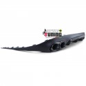 DIFFUSEUR FULL BLACK LIGNE AMG E63 DOUBLES SORTIES MERCEDES CLASSE E C283 A238 PACK SPORT (05487)