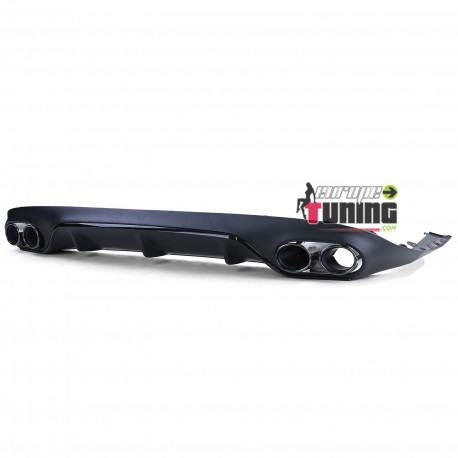 DIFFUSEUR FULL BLACK LIGNE AMG E63 DOUBLES SORTIES MERCEDES CLASSE E C283 A238 PACK SPORT (05487)