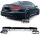 DIFFUSEUR NOIR BRILLANT AVEC SORTIES CHROME LIGNE AMG E63 S MERCEDES CLASSE E W212 PH2 PACK SPORT (05494)